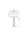 Настольная лампа Candellux MARRONE Pink (41-01252), 100025083