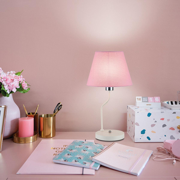 Настольная лампа Candellux YORK Pink (50501100), 100025116