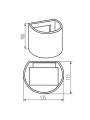 Светильник фасадный KANLUX REKA LED EL 7W-O-GR (28991), 100024661
