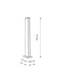 Светильник уличный Nowodvorski Slit Led 1x12W 3000K 600Lm IP54 Bk (11376), 100024455