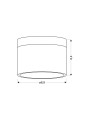 Точковий світильник Candellux TUBA Black and White (2273631) , 100025528