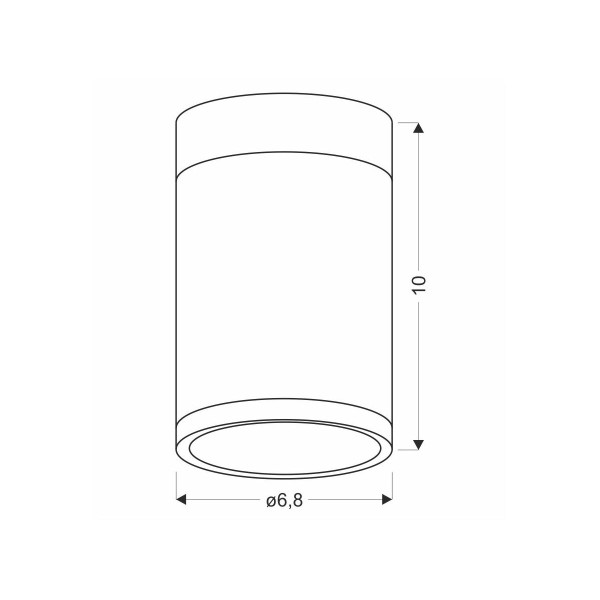 Точковий світильник Candellux TUBA Brown and Grey (2284262) , 100025536