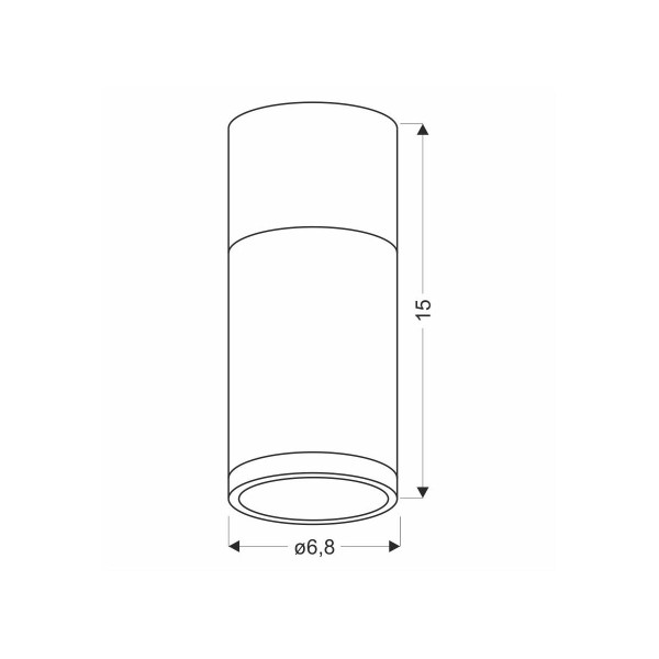 Точковий світильник Candellux TUBA Brown and Grey (2284279) , 100025537