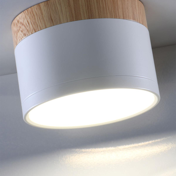 Точечный светильник Candellux TUBA Brown and White (2273648), 100025527