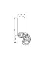 Точечный светильник Candellux TUBA White (2282725), 100025338