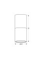 Точковий світильник Candellux TUBA White and Brown (2273655) , 100025525