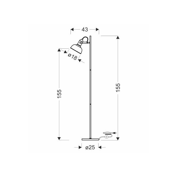 Торшер Candellux Reno (51-80196), 100025574