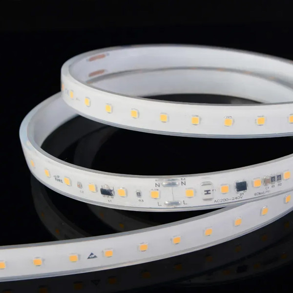 Светодиодная лента COLORS 2835-104-220V-IP65 10.6W 1100Lm 5700K 20м (H8104-230V-12mm-IP65-W), 100028225