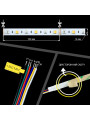 Світлодіодна стрічка Mi-light 60-5050-12V-IP20 24W 720Lm RGB+2400+6500К 5м (MI-LED-RGBW60CCT1220U) , 100014039