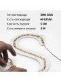 Світлодіодна стрічка RISHANG 60-2835-12V-IP65 3D 6W 485Lm 3000К 5м (RNPW60TA-B-WW) , 100022435