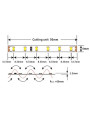 Светодиодная лента COLORS 120-2835-24V-IP20 9,6W 640Lm 4000K 5м (D6120-24V-4mm-NW), 100022252