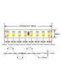 Світлодіодна стрічка COLORS 160-2835-24V-IP20 12W 1660Lm 3000K 5м (D8160-24V-8mm-WW) , 100022194