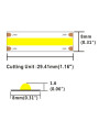 Світлодіодна стрічка COLORS COB-24V-IP20 11,5W 980Lm 4000K 5м (DF10-24V-8mm-NW) , 100022270