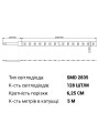 Светодиодная лента RISHANG 128-2835-24V-IP67 12W 1385Lm 3000К 5м (RDA2C8TC-A-WW), 100022399