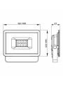 Светодиодный прожектор BIOM 50W 6200К 220V IP65 (SMD-S6-50-Slim 6200К), 100028059