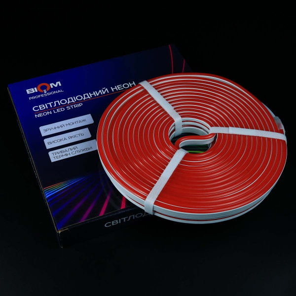 Світлодіодний NEON BIOM PROFESSIONAL BNSP-24-511-2835-120-R-1 IP65 червоний, 1м