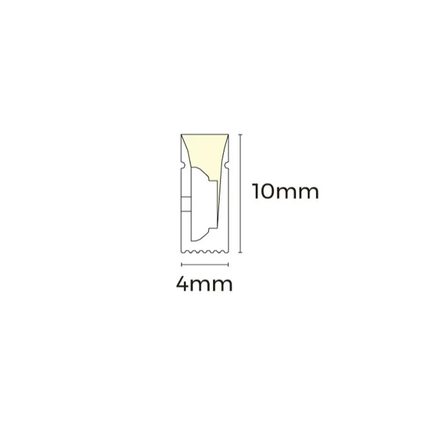 Гнучкий неон COLORS 24V IP65 7.2W 240Lm 2300K 5м (NMS0410-LW) , 100028369