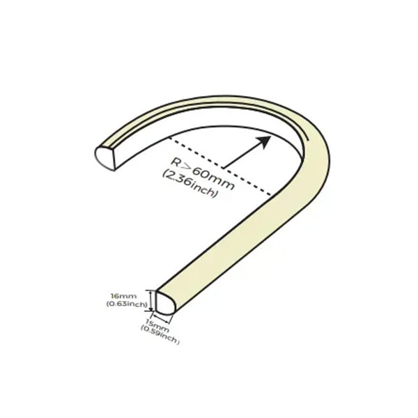 Термостійкий гнучкий неон COLORS Sauna 24V IP67 5W 165Lm 1600K 5м (ANT1615-EW) , 100028340