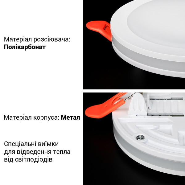 Светильник светодиодный Biom CB 230V 9W 5000К IP20 (CB-R9W-5), 100023862