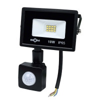 Світлодіодний прожектор BIOM S6 230V 10W 6200К IP65 Sensor (S6-SMD-10-Slim+Sens 6200K)