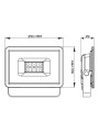 Світлодіодний прожектор BIOM S6 230V 100W 6200К IP65 (S6-SMD-100-Slim 6200К) , 100024503