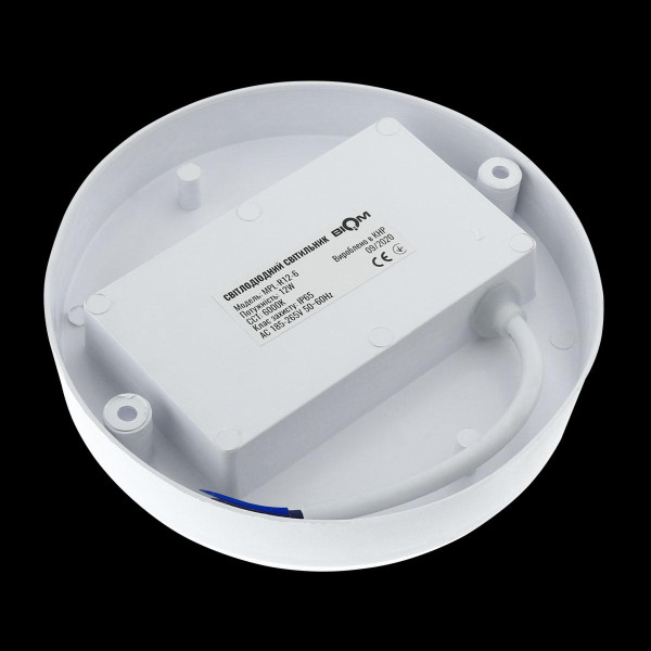 Світильник світлодіодний ЖКГ Biom MPL 12W 6000К, коло (MPL-R12-6) , 100017813