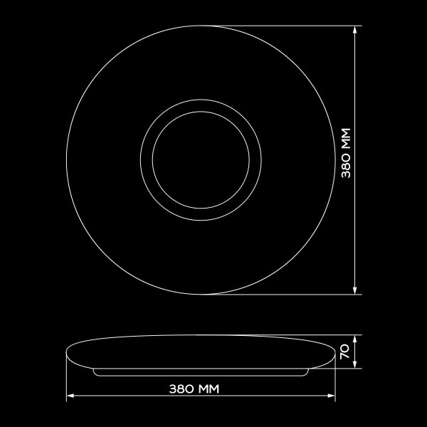 Світильник светлодіодний Biom SMART SML-R07 3000-6000K 50Вт с д/у (SML-R07-50/2) , 100020985