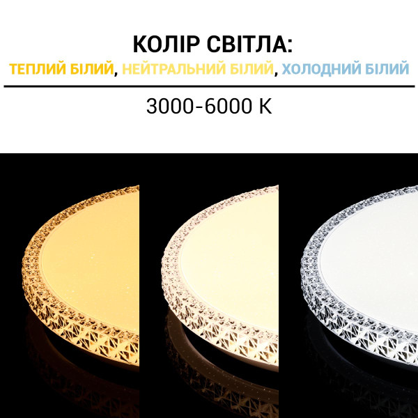 Накладной светильник Biom SMART 220V 80W 3000-6000K 6400Lm IP20 Звёздное небо (SML-R08-80/2), 100017807