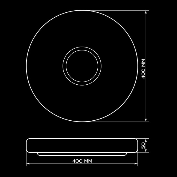 Накладной светильник Biom SMART RGB 220V 50W RGB + 3000-6000K 4000Lm IP20 Звёздное небо (SML-R26-50-M-RGB), 100021024