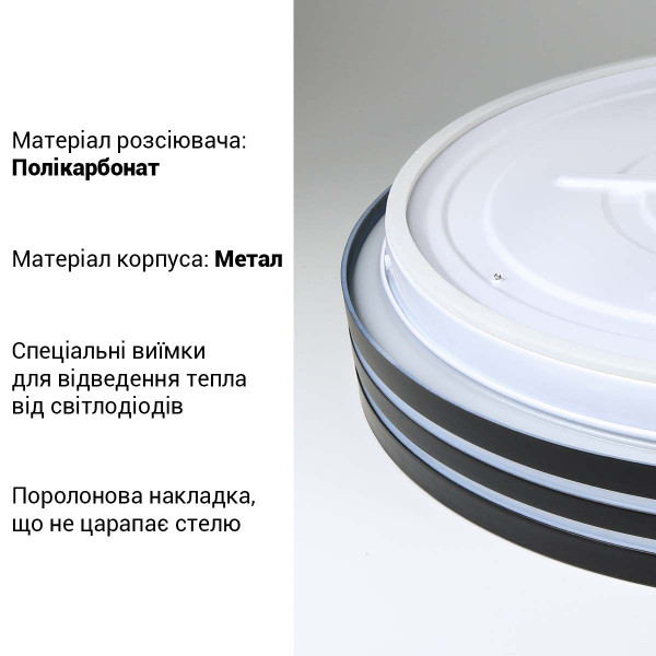 Накладной светильник Biom SMART 220V 50W 3000-6000K 3800Lm IP20 Матовый (Frosted) (SML-R41-50/2), 100022928