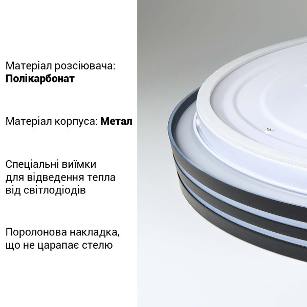 Светильник светодиодный Biom SMART SML-R41 3000-6000K 80Вт з д/к (SML-R41-80/2) , 100022929