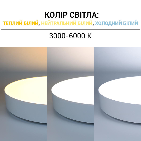 Накладной светильник Biom SMART 220V 50W 3000-6000K 4000Lm IP20 Матовый (Frosted) (SML-R43-50/2), 100023841