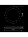 Стельовий світильник Biom SMART 230V 55W RGB+3000-6000K IP20 з д/к (SML-R44-55-RGB) , 100023953