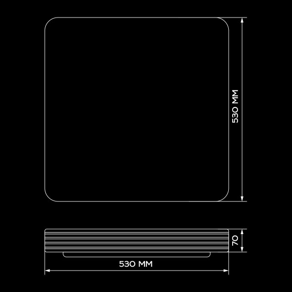 Светильник светодиодный Biom SMART SML-S01 3000-6000K 90Вт с д/к (SML-S01-90/2) , 100020585