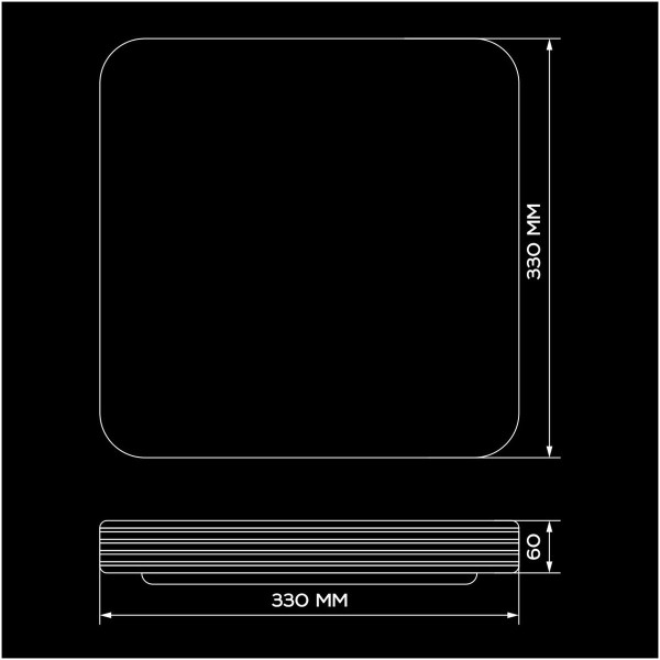 Накладной светильник Biom SMART 220V 50W 3000-6000K 4000Lm IP20 Звёздное небо (SML-S03-50/2), 100021876