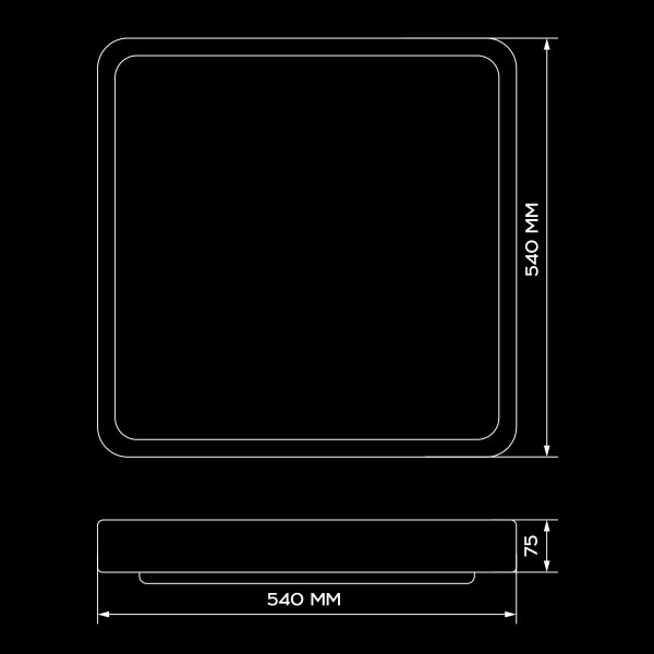 Накладной светильник Biom SMART 220V 90W 3000-6000K 7200Lm IP20 Звёздное небо (SML-S03-90/2), 100021878
