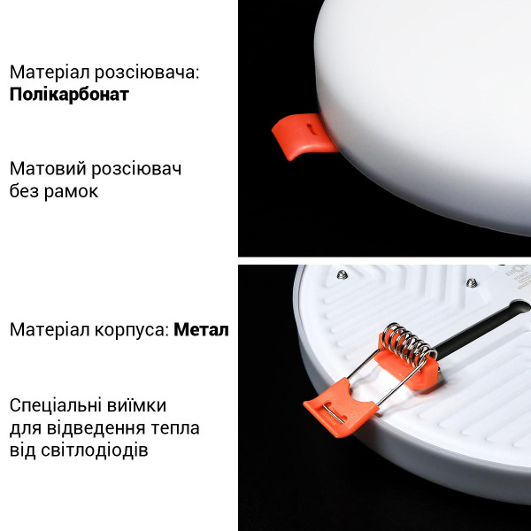 Встраиваемый светильник Biom UNI-2 220V 24W 5000K 2400Lm IP20 Матовый (Frosted) (UNI-2-R24W-5), 100022816