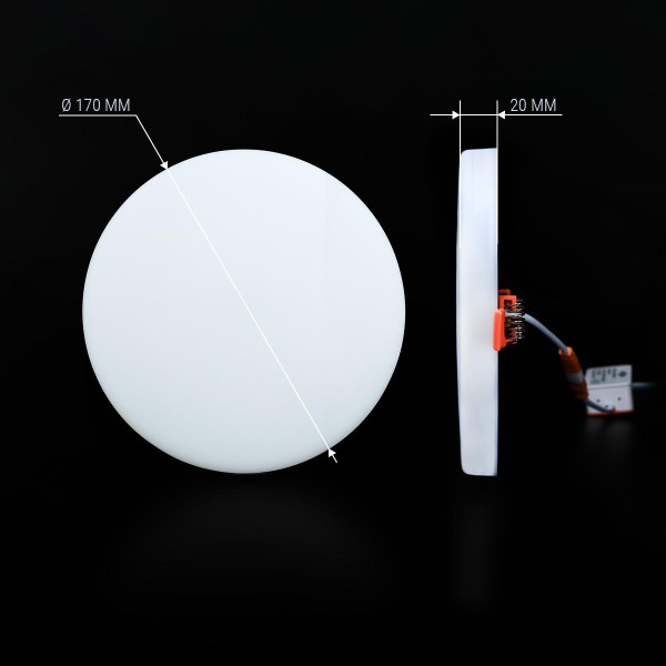 Встраиваемый светильник Biom UNI-2 220V 24W 5000K 2400Lm IP20 Матовый (Frosted) (UNI-2-R24W-5), 100022816
