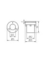 Грунтовой уличный светильник KANLUX GORDO N 1W CW-O-SR (18193), 100024890