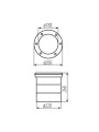Вуличний світильник KANLUX TURRO LED 3X15W-NW (18983) , 100024951