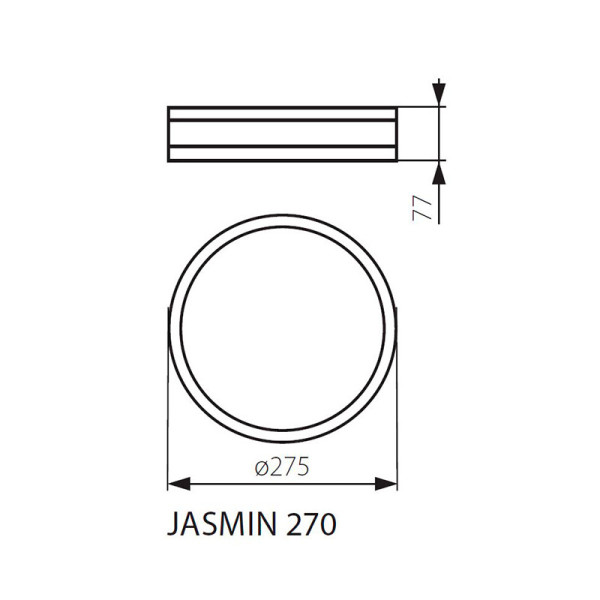 Потолочный светильник KANLUX Jasmin 270-W/M (23126), 100013296