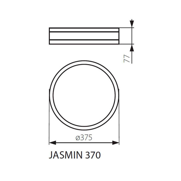 Потолочный светильник KANLUX Jasmin 370-W/M (23127), 100013293