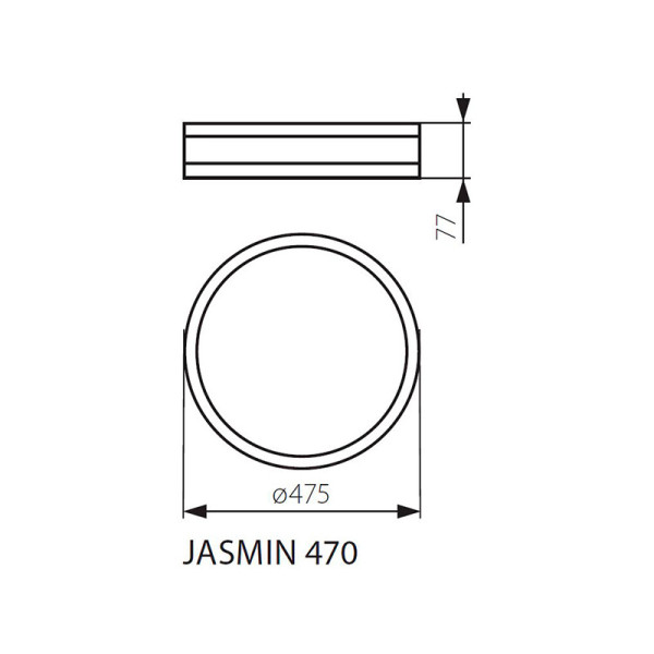 Потолочный светильник KANLUX Jasmin 470-W/M (23128), 100013290