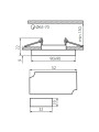 Точечный светильник KANLUX Soren L-BL (24414), 100012809