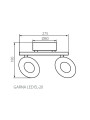 Спот KANLUX Garna LED EL-2O (24421) , 100012742