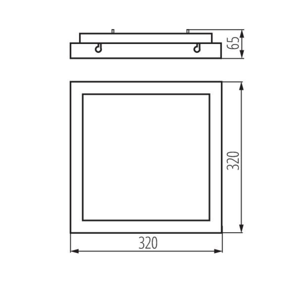 Светодиодный светильник KANLUX TYBIA M 25W-NW B (24645), 100024825