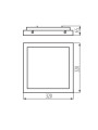 Светодиодный светильник KANLUX TYBIA M 25W-NW B (24645), 100024825
