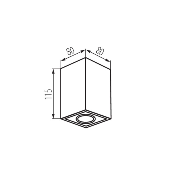 Точковий світильник KANLUX GORD XS DLP-50-B (25476) , 100024892