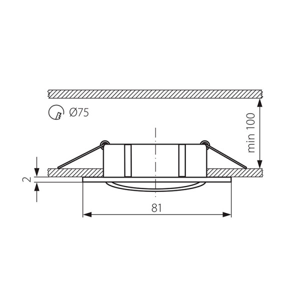 Точечный светильник KANLUX Navi CTX-DT10-AB (2554), 100012856