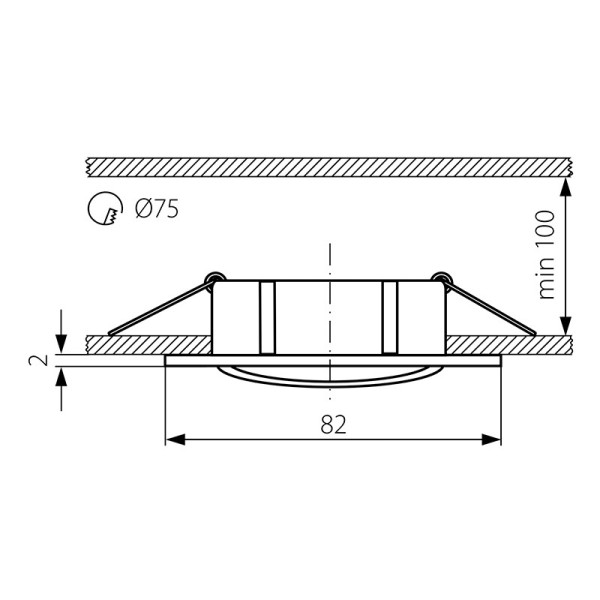 Точечный светильник KANLUX Vidi CTC-5515-B (25996), 100012755